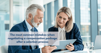 Negotiation of salary and benefit packages in management talent selection processes.