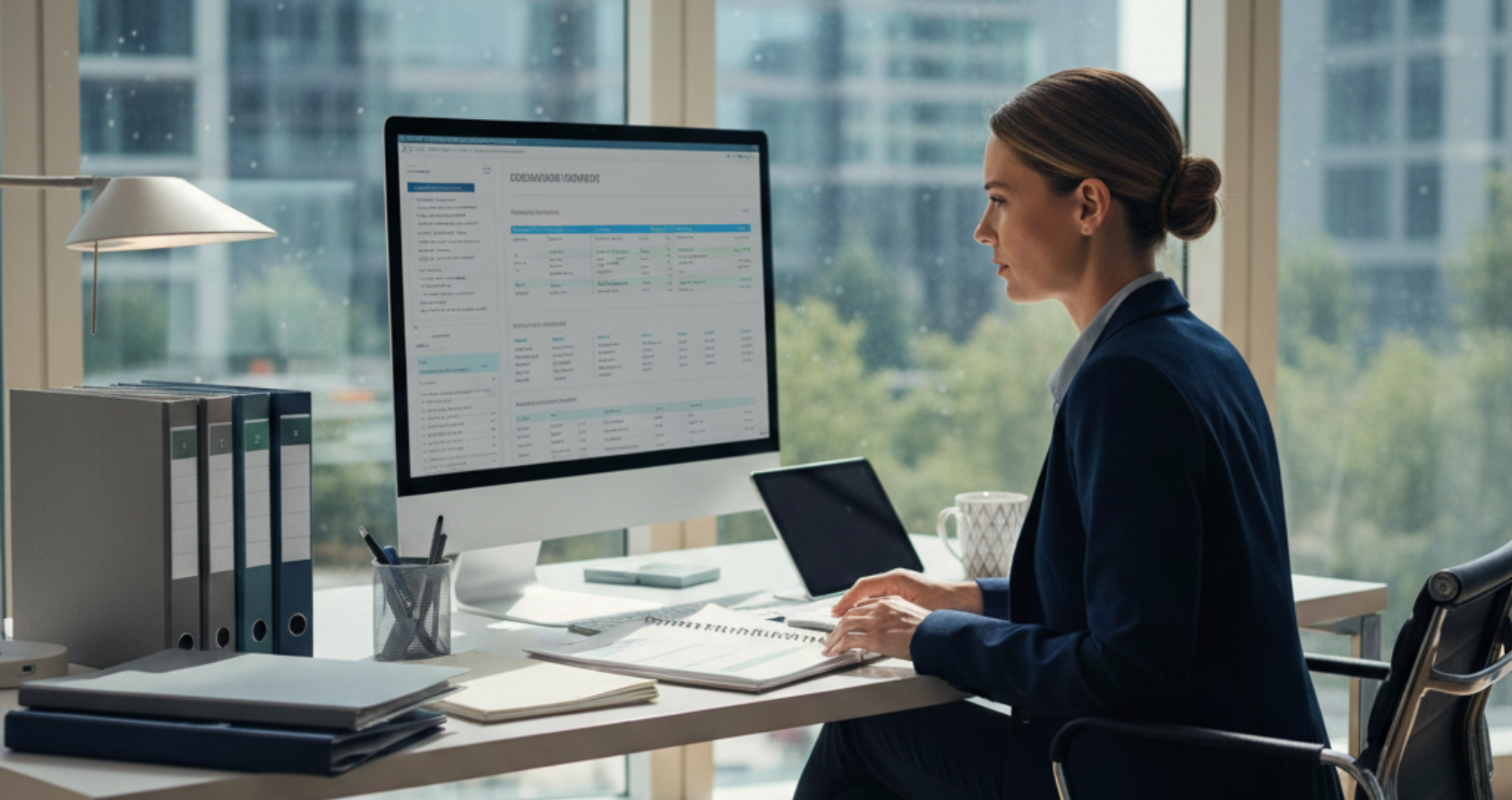 Profesional de RRHH realizando una revisión de la vida laboral de un candidato